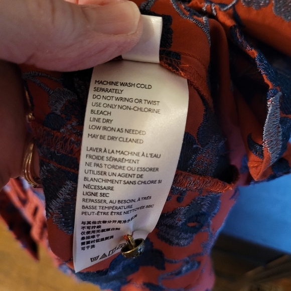 Anthropologie embroidered Juniper belted swing dress - XS.      A72 - Picture 14 of 14